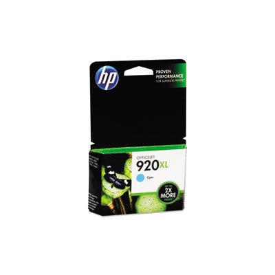 CARTRIDGE, INK, HP 920XL, (CD972AN), High Yield, Cyan, Original 