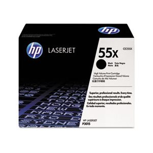 CARTRIDGE, TONER, LASERJET, HP 55X, (CE255X), High Yield, Black, Original 