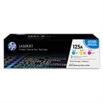 CARTRIDGE, TONER, LASERJET, HP 125A, (CE259A), 3-pack, Cyan / Magenta / Yellow, Original 