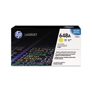 CARTRIDGE, TONER, LASERJET, HP 648A, (CE262A), Yellow, Original 