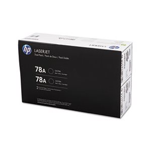 CARTRIDGE, TONER, LASERJET, HP 78A, (CE278D), 2-pack, Black, Original