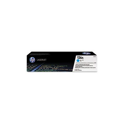 CARTRIDGE, TONER, LASERJET, HP 126A, (CE311A), Cyan, Original