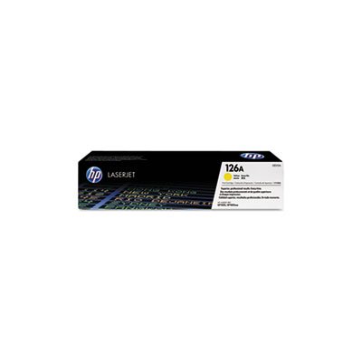 CARTRIDGE, TONER, LASERJET, HP 126A, (CE312A), Yellow, Original