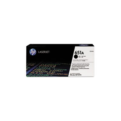 CARTRIDGE, TONER, LASERJET, HP 651A, (CE340A), Black, Original