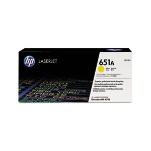 CARTRIDGE, TONER, LASERJET, HP 651A, (CE342A), Yellow, Original