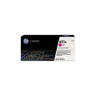 CARTRIDGE, TONER, LASERJET, HP 651A, (CE343A), Magenta, Original