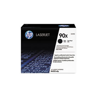 CARTRIDGE, TONER, LASERJET, HP 90X, (CE390X), High Yield, Black, Original