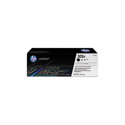 CARTRIDGE, TONER, LASERJET, HP 305X, (CE410X), High Yield, Black, Original