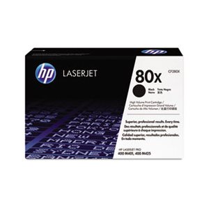 CARTRIDGE, TONER, LASERJET, HP 80X, (CF280X), High Yield, Black, Original 