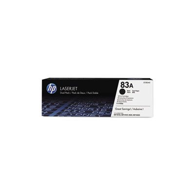 CARTRIDGE, TONER, LASERJET, HP 83A, (CF283A-D), 2-pack, Black, Original