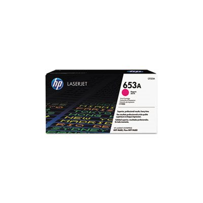 CARTRIDGE, TONER, LASERJET, HP 653A, (CF323A), Magenta, Original