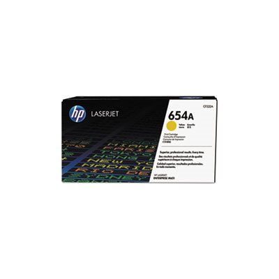 CARTRIDGE, TONER, LASERJET, HP 654A, (CF332A), Yellow, Original 