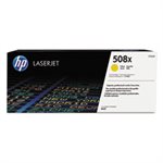 CARTRIDGE, TONER, LASERJET, HP 508X, (CF362X), High Yield, Yellow, Original