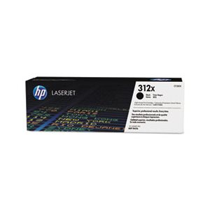 CARTRIDGE, TONER, LASERJET, HP 312X, (CF380X), High Yield, Black, Original