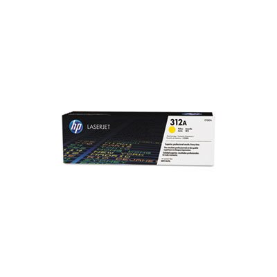 CARTRIDGE, TONER, LASERJET, HP 312A, (CF382A), Yellow, Original 