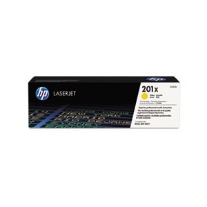 CARTRIDGE, TONER, LASERJET, HP 201X, (CF402X), High Yield, Yellow, Original 