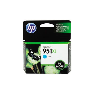 CARTRIDGE, INK, HP 951XL, (CN046AN), High Yield, Cyan, Original