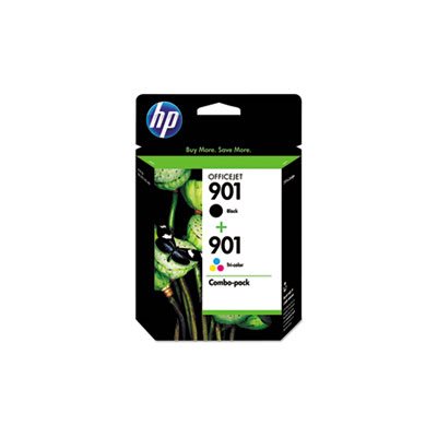 CARTRIDGE, INK, HP 901, (CN069FN), 2-pack, Black / Tri-color, Original