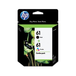 CARTRIDGE, INK, HP 61, (CR259FN), 2-pack, Black / Tri-Color, Original 