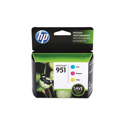 CARTRIDGE, INK, HP 951, (CR314FN), 3-pack, Cyan / Magenta / Yellow, Original 