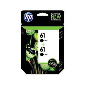 CARTRIDGE, INK, HP 61, (CZ073FN), 2-pack, Black, Original