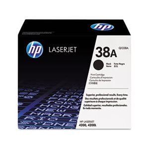 CARTRIDGE, TONER, LASERJET, HP 38A, (Q1338A), Black, Original 