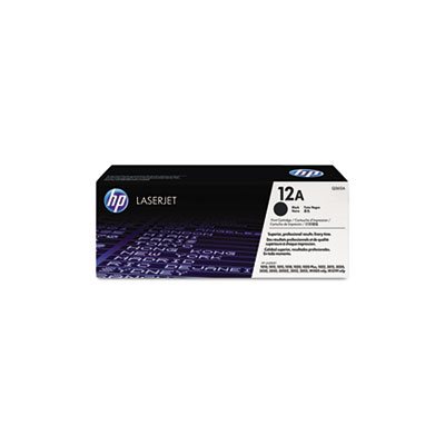 CARTRIDGE, TONER, LASERJET, HP 12A, (Q2612A), Black, Original 