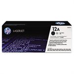 CARTRIDGE, TONER, LASERJET, HP 12A, (Q2612A), Black, Original 