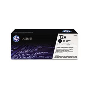 CARTRIDGE, TONER, LASERJET, HP 12A, (Q2612A), Black, Original 