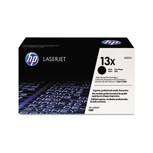 CARTRIDGE, TONER, LASERJET, HP 13X, (Q2613X), High Yield, Black, Original 