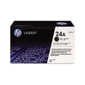 CARTRIDGE, TONER, LASERJET, HP 24A, (Q2624A), Black, Original 