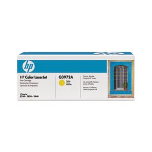 CARTRIDGE, TONER, LASERJET, HP 123A, (Q3972A), Yellow, Original 