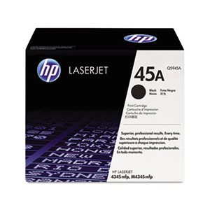 CARTRIDGE, TONER, LASERJET, HP 45A, (Q5945A), Black, Original