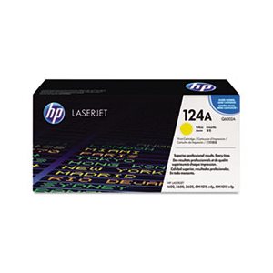 CARTRIDGE, TONER, LASERJET, HP 124A, (Q6002A), Yellow, Original