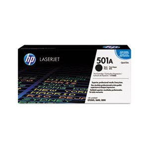 CARTRIDGE, TONER, LASERJET, HP 501A, (Q6470A), Black, Original