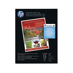 PAPER, Color, Laser, Brochure Paper, 98 Brightness, 40lb, 8.5" x 11", White, 150 Sheets / Pack