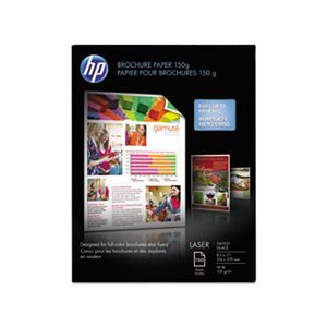 PAPER, Color, Laser, Brochure Paper, 97 Brightness, 40lb, 8.5" x 11", White, 150 Sheets / Pack