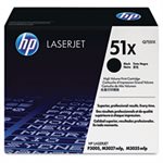 CARTRIDGE, TONER, LASERJET, HP 51X, (Q7551X), High Yield, Black, Original 