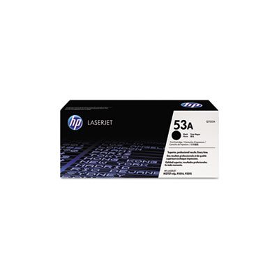 CARTRIDGE, TONER, LASERJET, HP 53A, (Q7553A), Black, Original