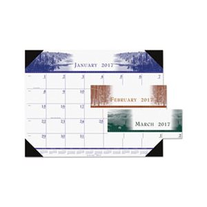 CALENDAR, DESK PAD, Recycled, One-Color, Photo, Monthly, 22" x 17" 2023