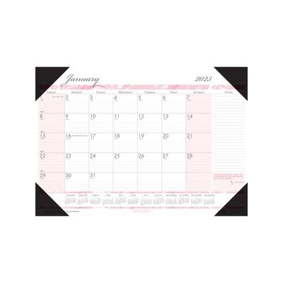 CALENDAR, DESK PAD, Recycled, Breast Cancer Awareness, Monthly, 18.5" x 13", 2023