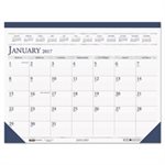 Recycled Two-Color Monthly Desk Pad Calendar, 18 1 / 2 x 13, 2023