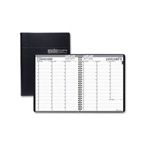 Recycled Professional Weekly Planner, 15-Min Appointments, 8.5 x 11, Black, 2023