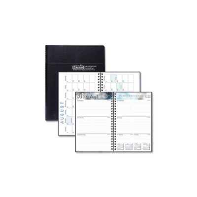 Recycled Academic Weekly / Monthly Appointment Book / Planner, 5x8, Black 2023