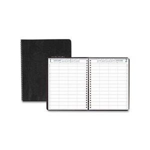 APPOINTMENT BOOK, Four-Person, Group Practice, Daily, 8" x 11", Black, 2023