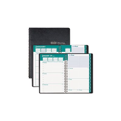 APPOINTMENT BOOK, Recycled, Express Track, Weekly / Monthly, 8.5" x 11", Black, 2023-24