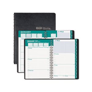 APPOINTMENT BOOK, Recycled, Express Track, Weekly / Monthly, 8.5" x 11", Black, 2023-24