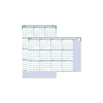 CALENDAR, WALL, Recycled, Express Track, Reversible / Erasable, Yearly, 24" x 37", 2020