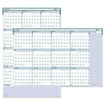 CALENDAR, WALL, Recycled, Express Track, Reversible / Erasable, Yearly, 24" x 37", 2020