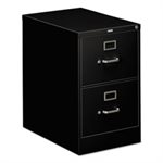 FILING CABINET, 310 Series, Two-Drawer, Full-Suspension, Legal, 26.5"d, Black